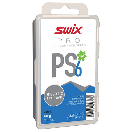 SWIX - PS6 Blue Fluoro-Free Wax