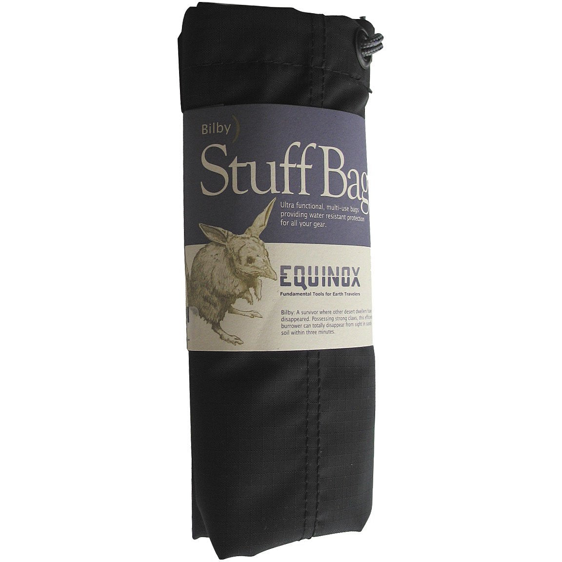 EQUINOX - Bilby Sleeping Pad Stuffsack 7" x 24" - Black