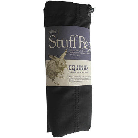 EQUINOX - Bilby Sleeping Pad Stuffsack 7" x 24" - Black