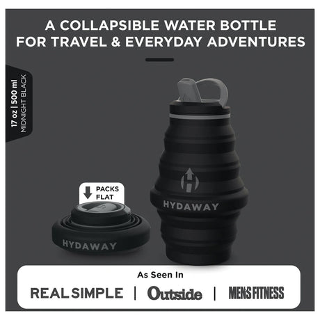 HYDAWAY - Collapsible Water Bottle 17 oz - Midnight