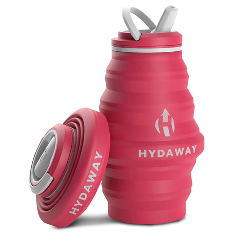 HYDAWAY - Collapsible Water Bottle 17 oz - Raspberry