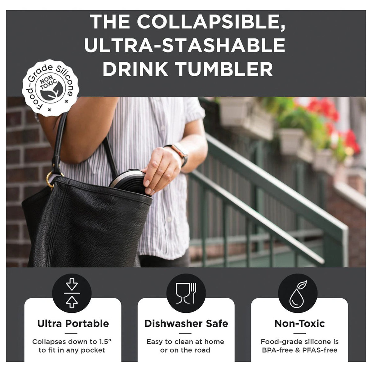 HYDAWAY - Insulated Tumbler Jet Black