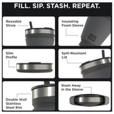 HYDAWAY - Insulated Tumbler Jet Black