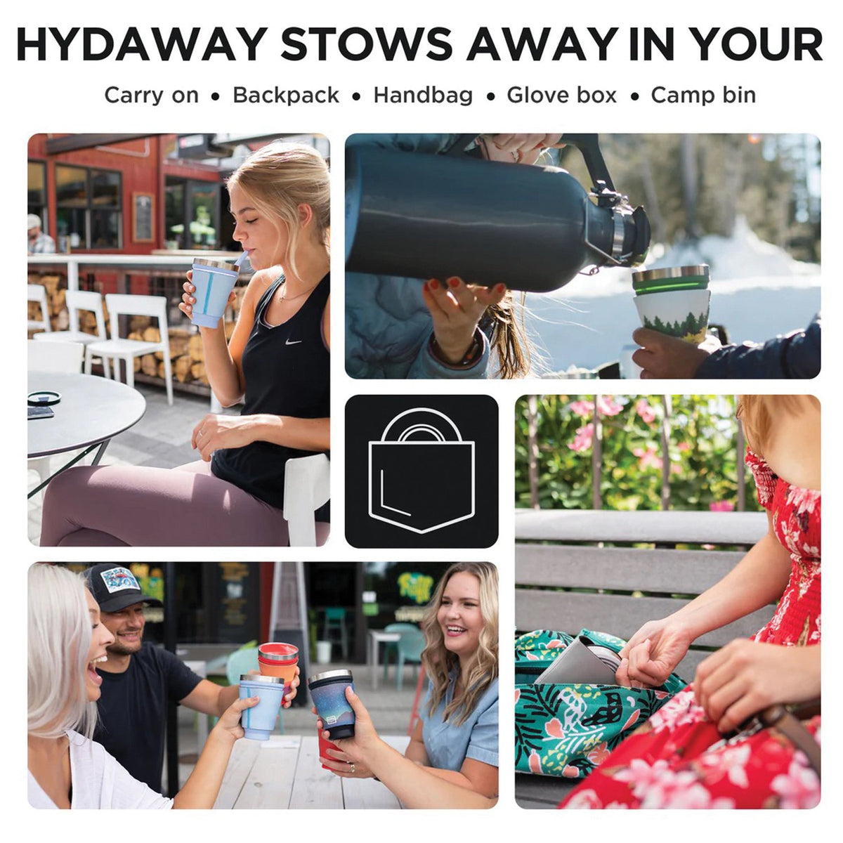 HYDAWAY - Insulated Tumbler Jet Black