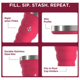 HYDAWAY - Collapsible Pint Cup 16 fl oz - Raspberry