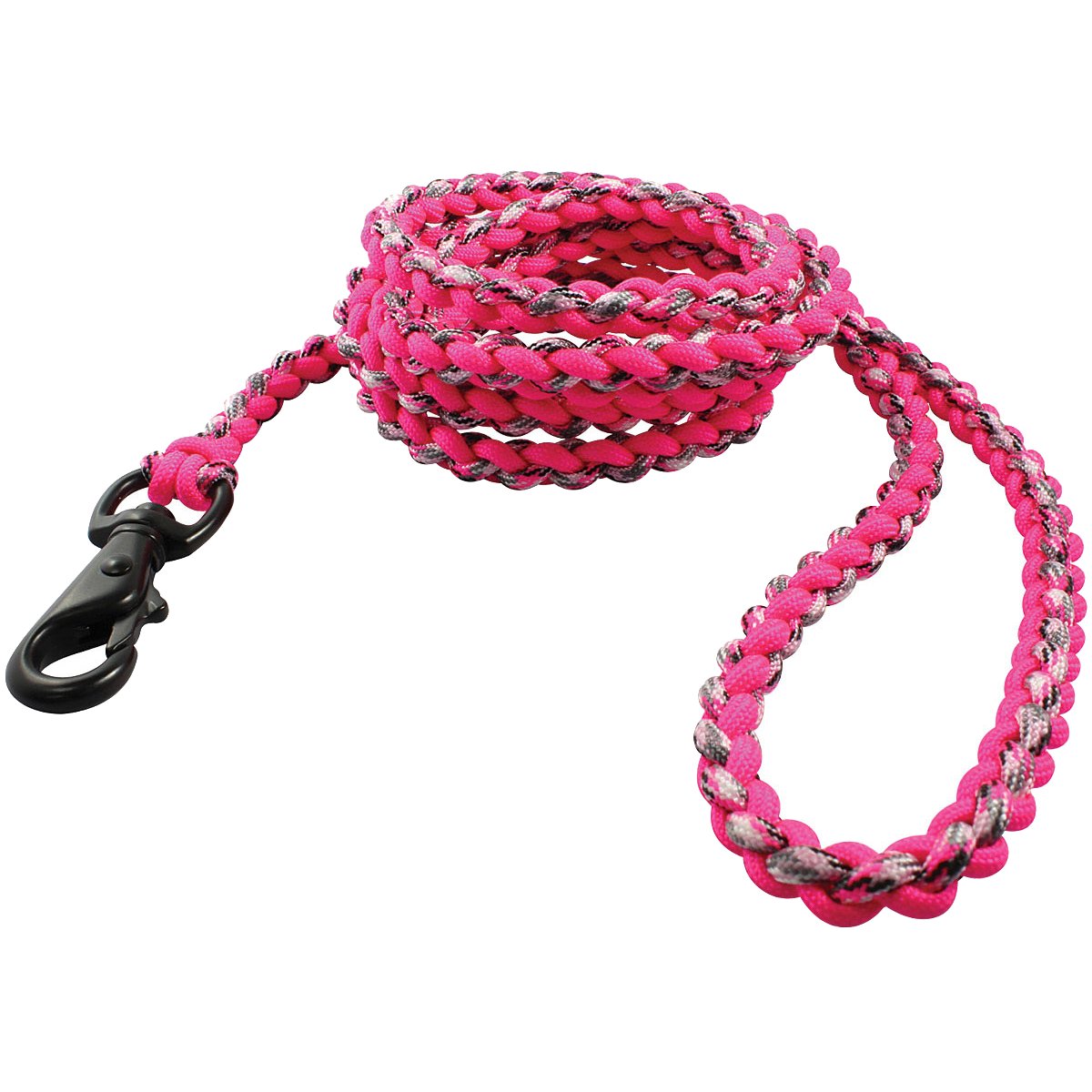 BISON - Survival Dog Lead 6ft Camo/Pink