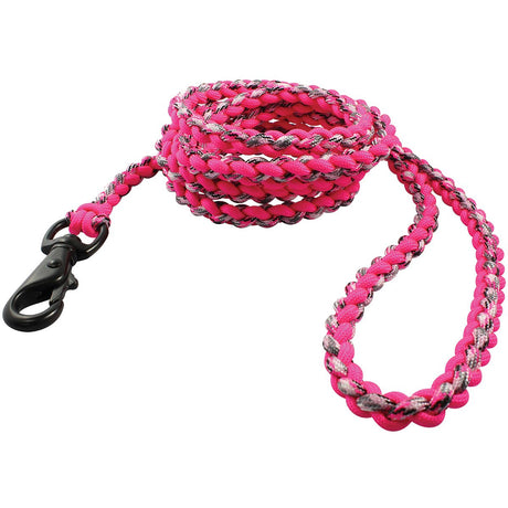 BISON - Survival Dog Lead 6ft Camo/Pink