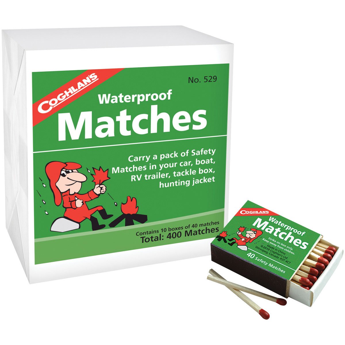 COGHLANS - Waterproof Matches, 10 Boxes