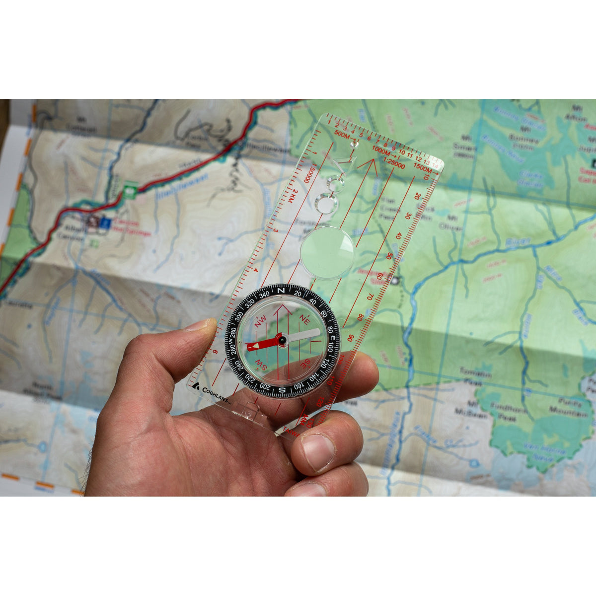 COGHLANS - Deluxe Map Compass with Luminous Pointer