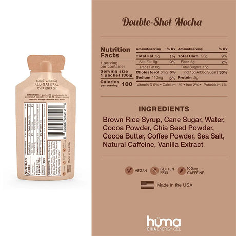 HUMA GEL - Double Shot Mocha with Caffeine — view 2