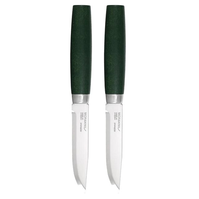 MORAKNIV - Steak Knife Classic Skog 2-Piece Set - Green