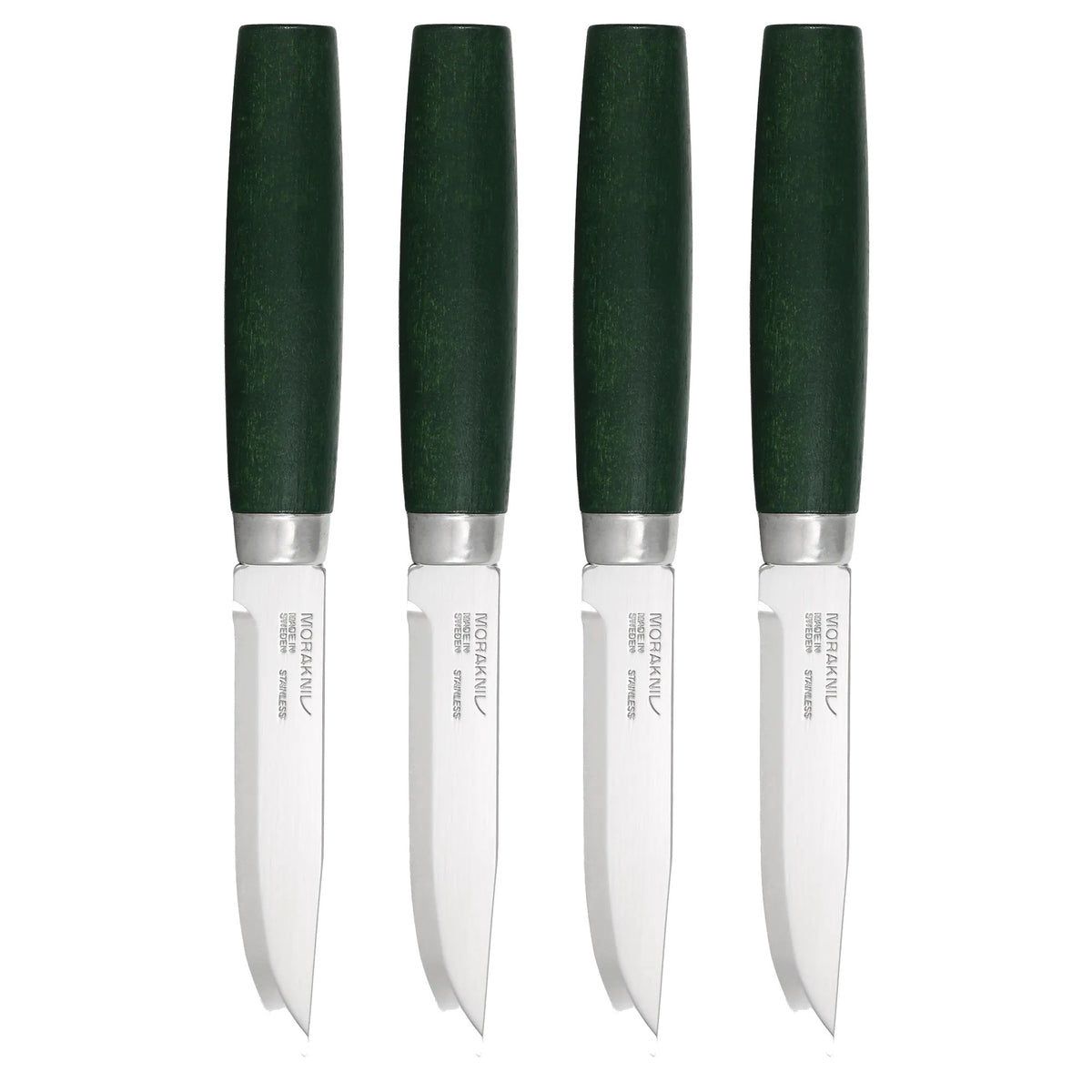 Morakniv - Steak Knife Classic Skog 4-Piece Set - Green
