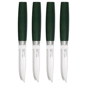 Morakniv - Steak Knife Classic Skog 4-Piece Set - Green