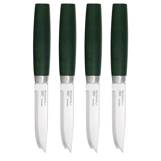 Morakniv - Steak Knife Classic Skog 4-Piece Set - Green