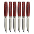 Morakniv - Steak Knife Classic 6-Pack with Red Birch Handles