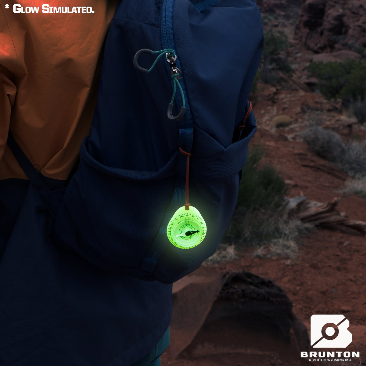 BRUNTON - Glowing Key Ring Compass