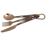 OLICAMP - Titanium 3 Piece Cutlery Set
