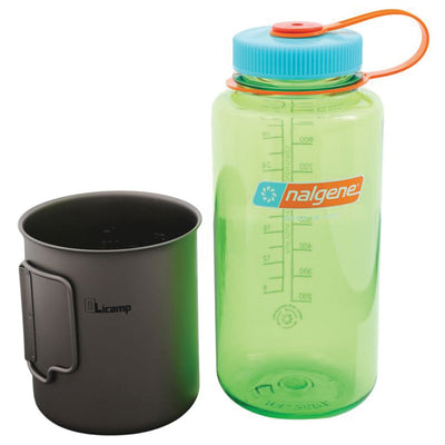 OLICAMP - Space Saver Titanium Mug with Nalgene Bottle
