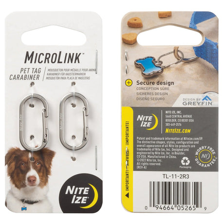 NITE IZE - MicroLink Pet Tag Biner 2-Pack