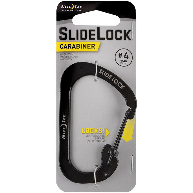 NITE IZE - Carabiner SlideLock #4 Black