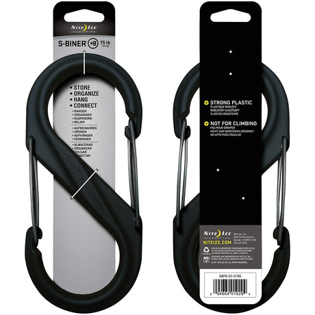 NITE IZE - S-Biner Plastic #8 - Black