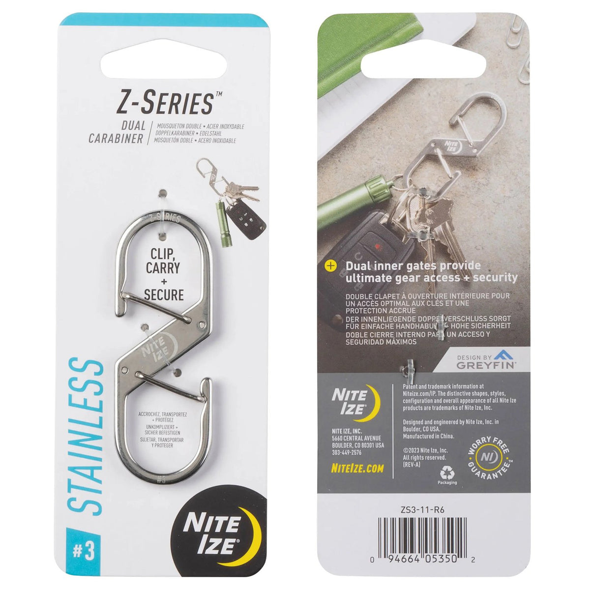 NITE IZE - Z-Series #3 Dual Carabiner