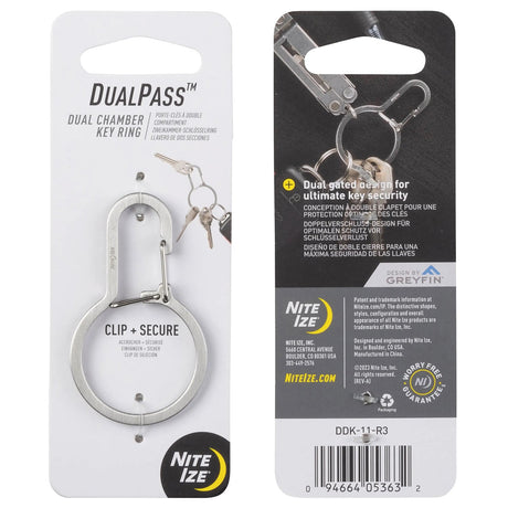 NITE IZE - DualPass Dual Chamber Key Ring