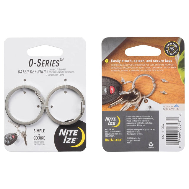 NITE IZE - O-Series Gated Key Ring 2-Pack