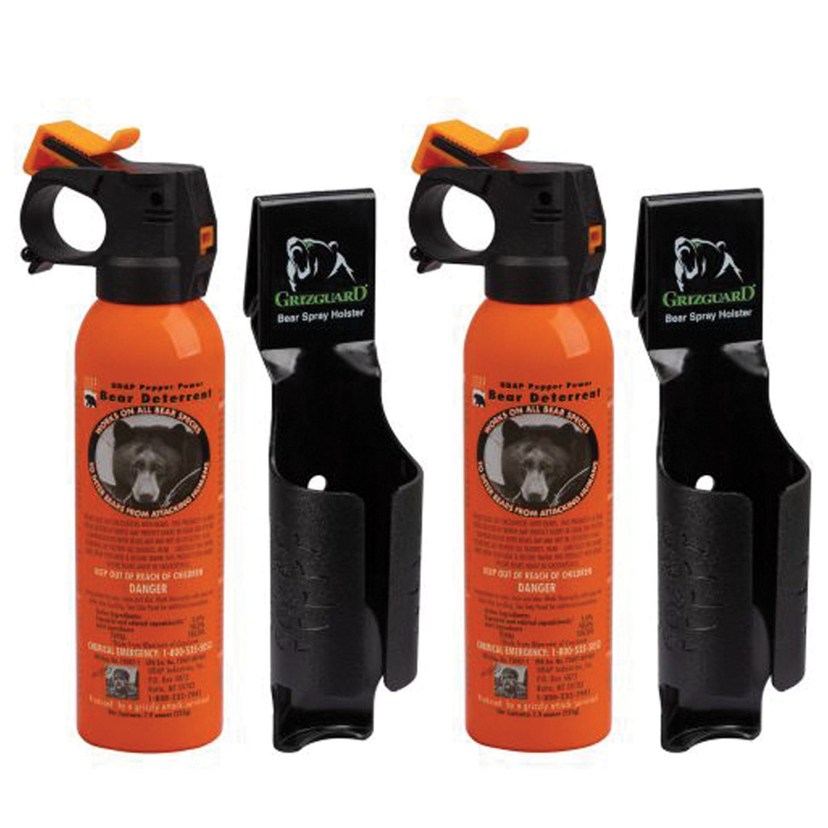 UDAP - 7.9 oz Bear Spray with Holster 2-Pack