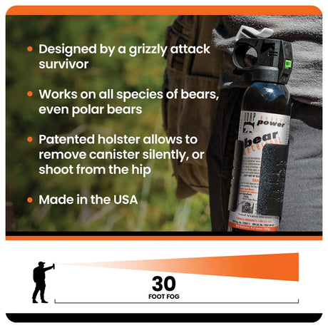 UDAP - 9.2 oz Bear Spray with Holster