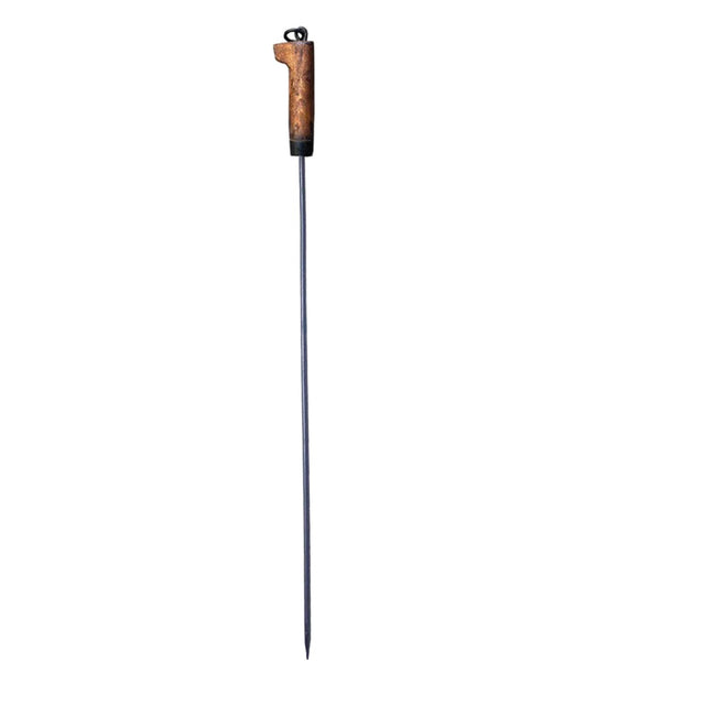 ROME - Fire Poker Tool Wrought Iron with Wood Handle