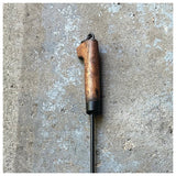 ROME - Fire Poker Tool Wrought Iron with Wood Handle — view 2
