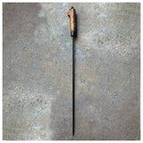 ROME - Fire Poker Tool Wrought Iron with Wood Handle — view 3