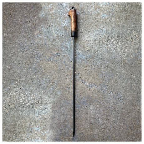 ROME - Fire Poker Tool Wrought Iron with Wood Handle — view 3