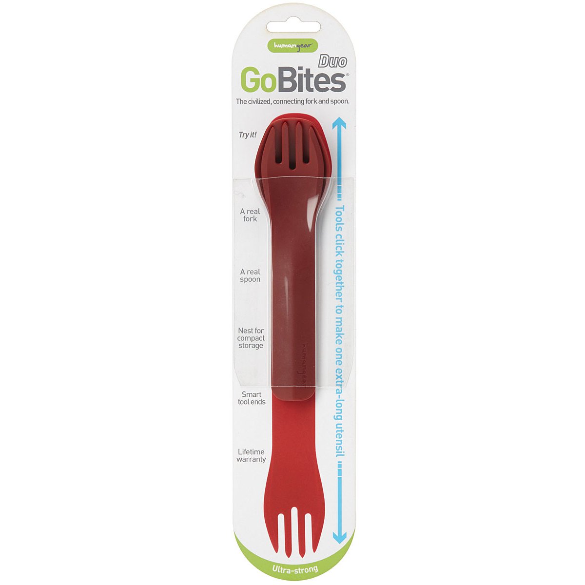 HUMANGEAR - GoBites Duo Red Travel Utensils