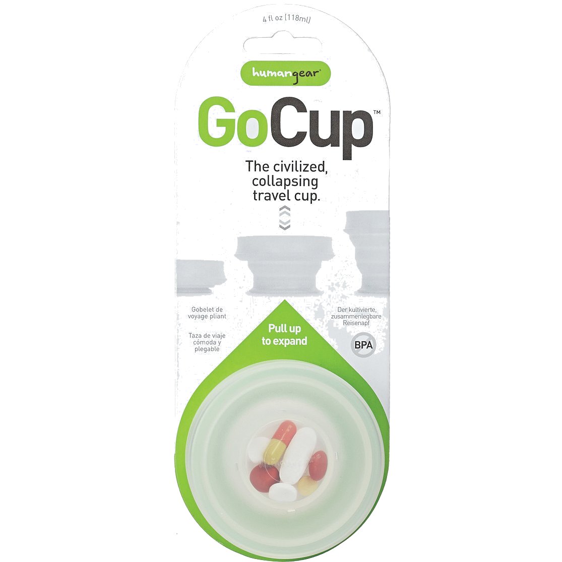 HUMANGEAR - GoCup Small 4 oz Clear