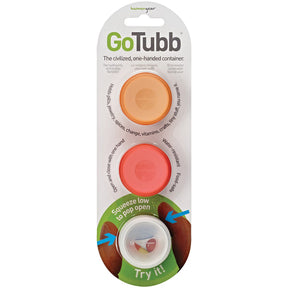HUMANGEAR - GoTubb Small 3-Pack in Clear, Orange, Red