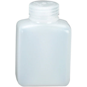 NALGENE - Wide Mouth Rectangular HDPE Bottle 8 oz