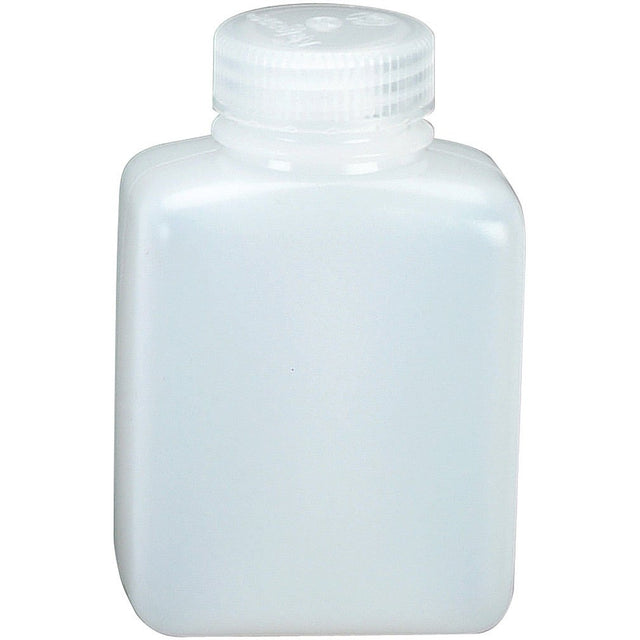 NALGENE - Wide Mouth Rectangular HDPE Bottle 8 oz