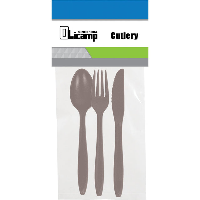 OLICAMP - 3 Piece Utensil Set - Smoke
