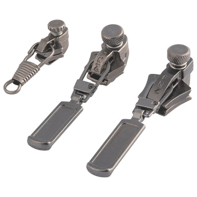 FIXNZIP - Zipper Slider Replacement 3-Pack (Black)