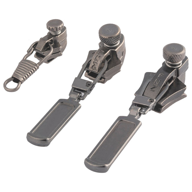 FIXNZIP - Zipper Slider Replacement 3-Pack (Black)