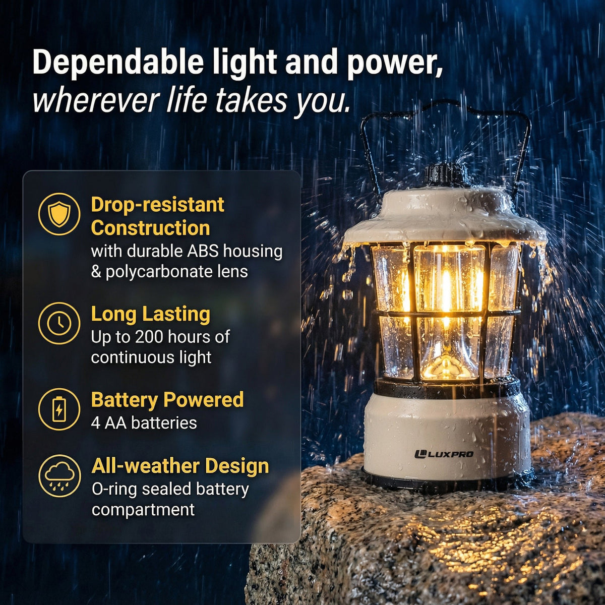 LUXPRO - Retro Lantern Blue