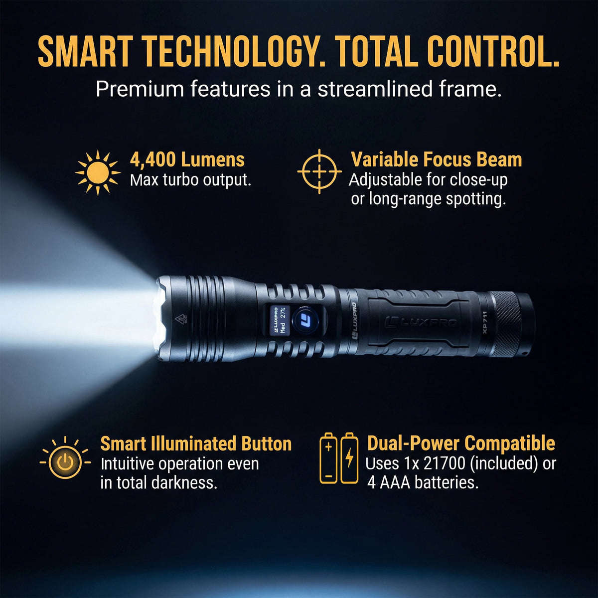 LUXPRO - Pro Series DS 4400L Flashlight