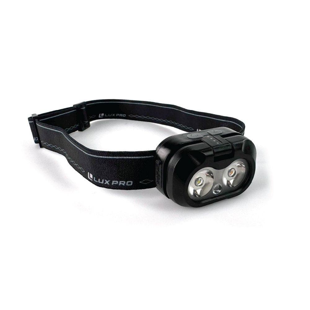 LUXPRO - Flip-Up Headlamp 450 Lumens Rechargeable