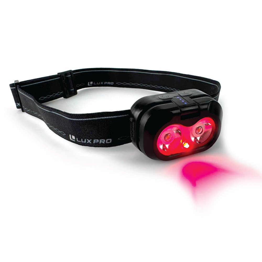 LUXPRO - Flip-Up Headlamp 450 Lumens Rechargeable