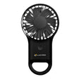 LUXPRO - Mini Fan Black Rechargeable with LED Lighting
