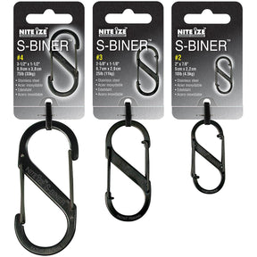 NITE IZE - S-Biner 3 Pack Combo - Black