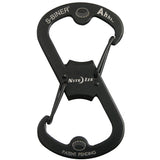 NITE IZE - S-Biner Ahhh Black Carabiner & Bottle Opener