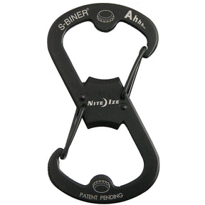 NITE IZE - S-Biner Ahhh Black Carabiner & Bottle Opener